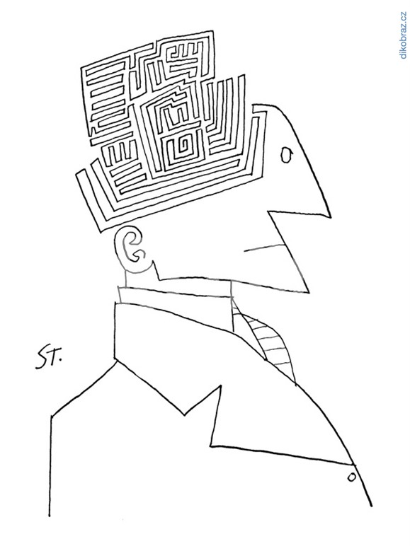 Saul Steinberg, https://dikobraz.cz/saul-steinberg/1740