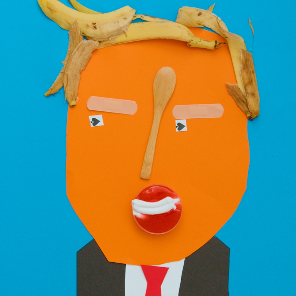 Hanoch Piven, zdroj obrázku: https://www.domestika.org/en/blog/3096-challenge-hanoch-piven-is-faced-with-an-improvised-collage