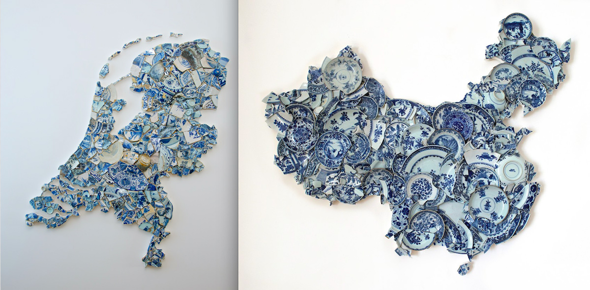 Bouke de Vries, zdroj: https://magazine.bellesdemeures.com/en/luxury/lifestyle/broken-art-pieces-porcelain-bouke-de-vries-article-24671.html